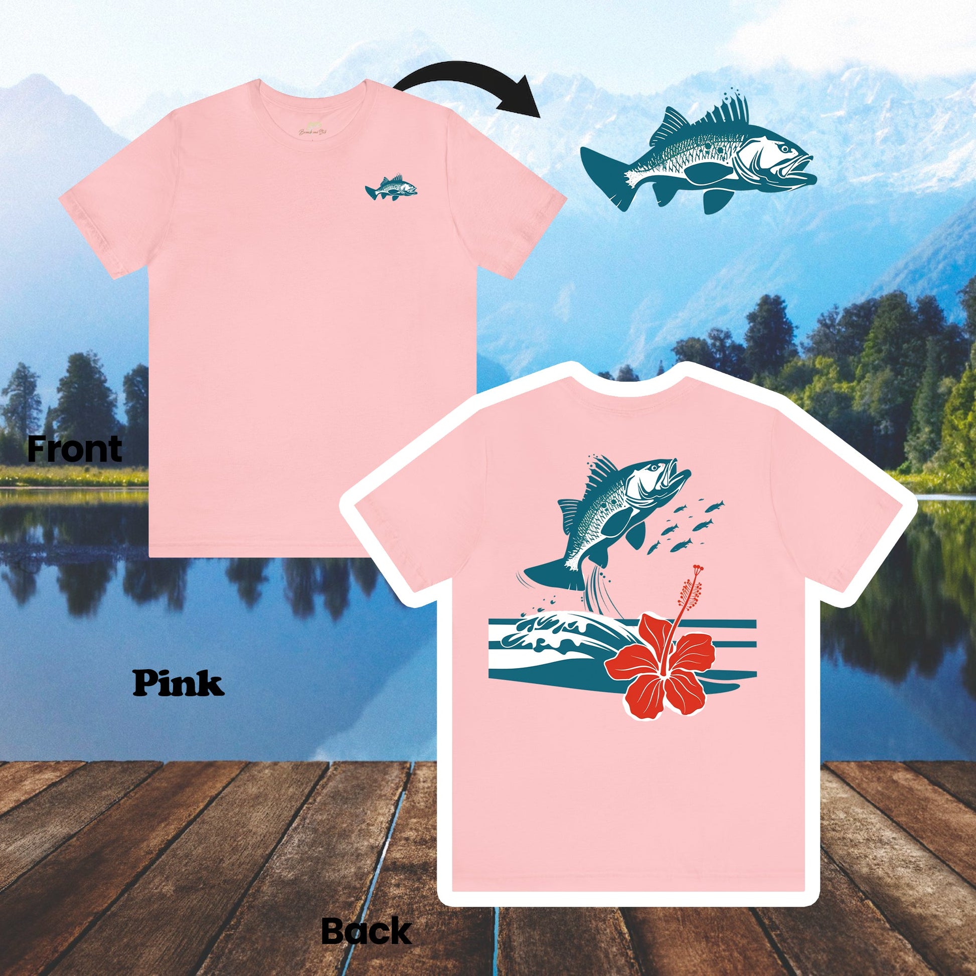 Leaping Tilapia 2-Sided Unisex Tee | Branch and Stick Branch and Stick