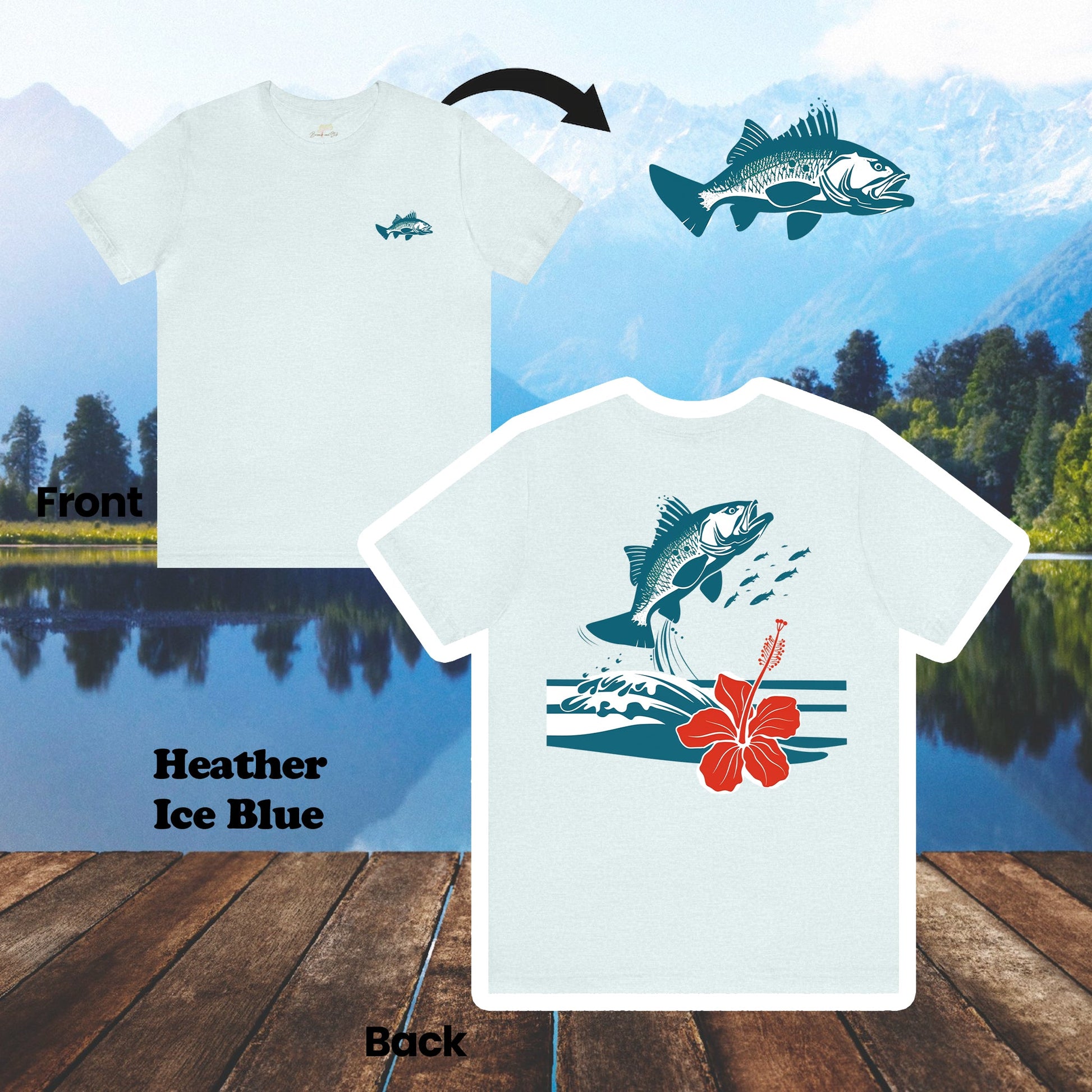 Leaping Tilapia 2-Sided Unisex Tee | Branch and Stick Branch and Stick