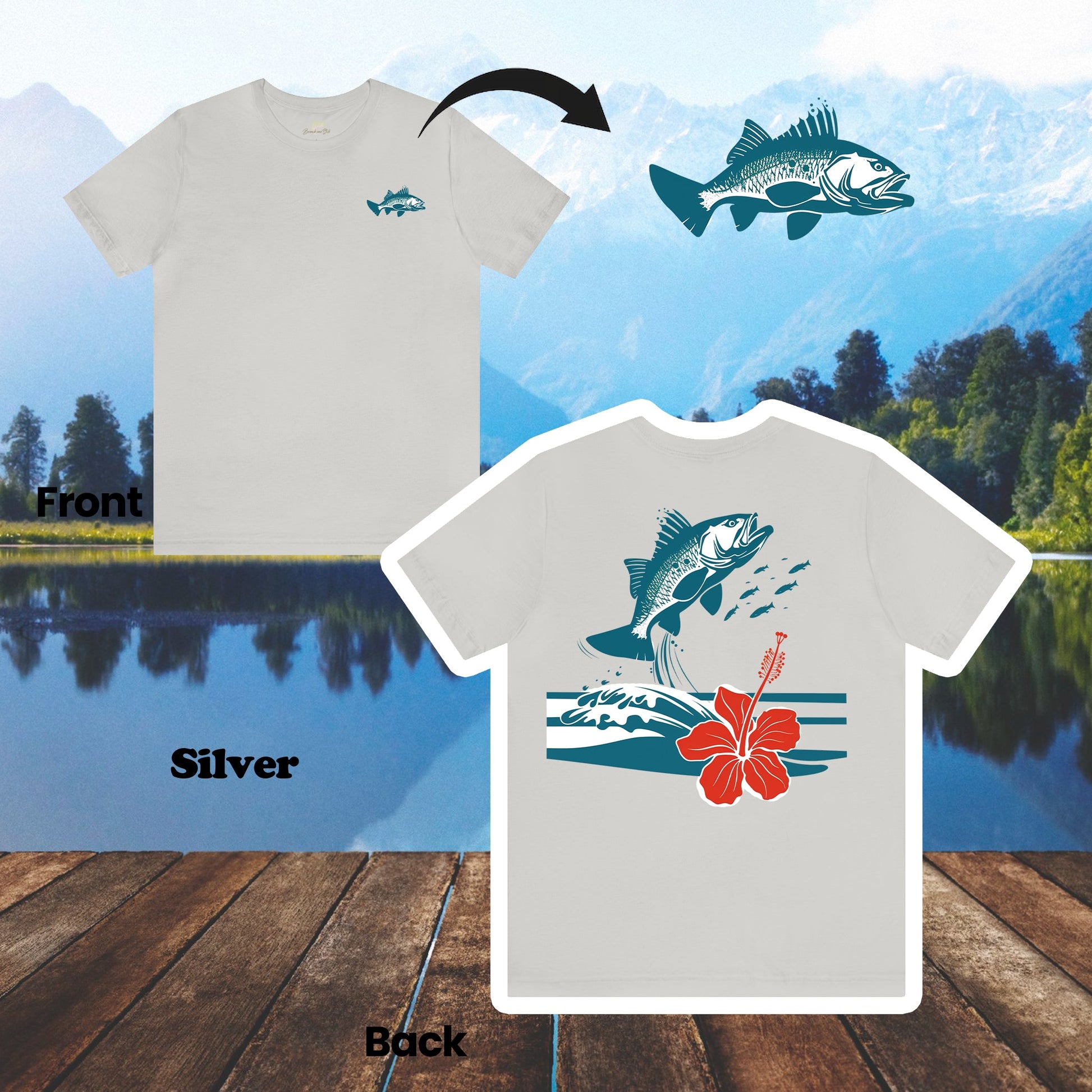 Leaping Tilapia 2-Sided Unisex Tee | Branch and Stick Branch and Stick