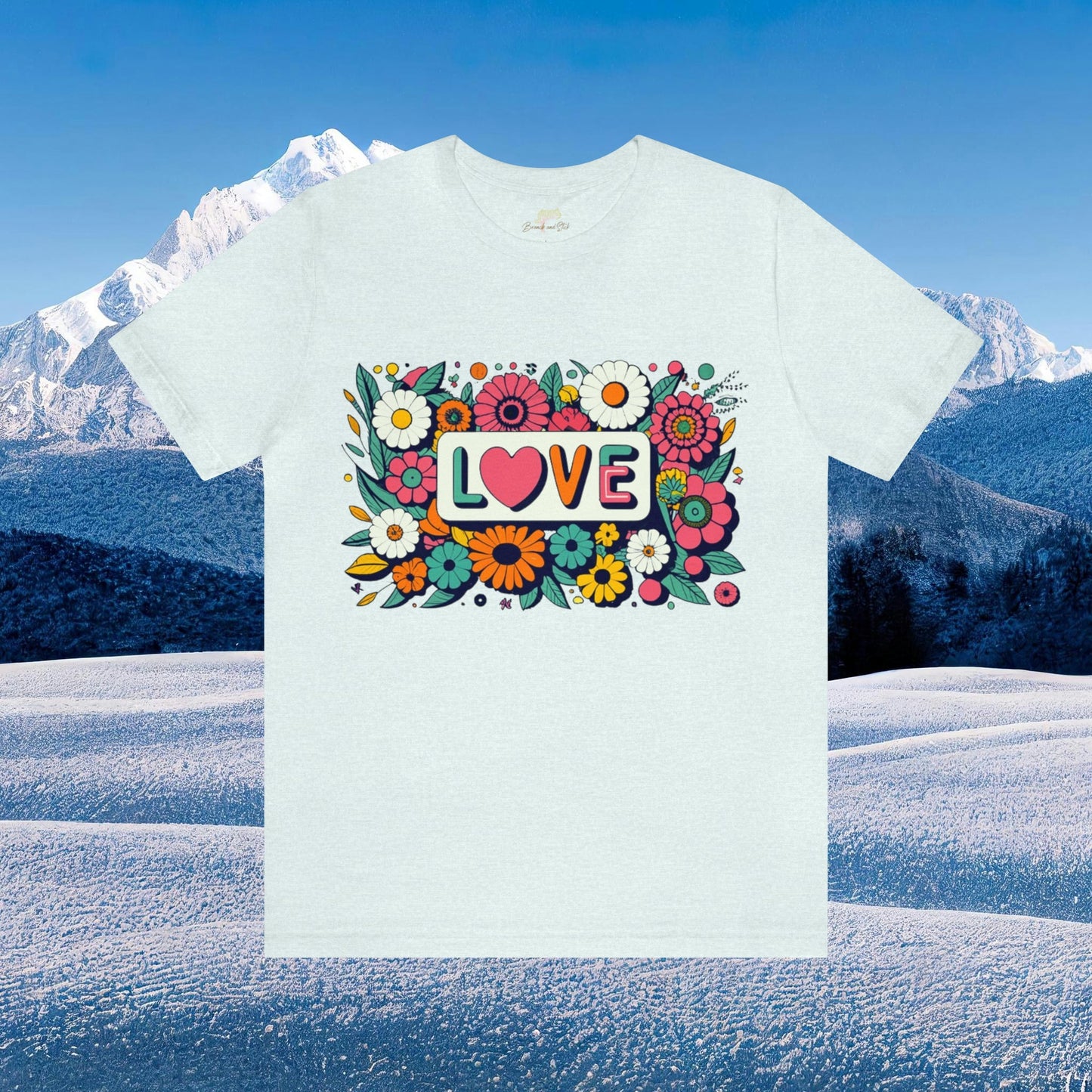 Love Surrounded by Wildflowers Unisex Tee | Branch and Stick Branch and Stick