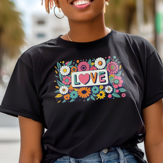Love Surrounded by Wildflowers Unisex Tee | Branch and Stick Branch and Stick