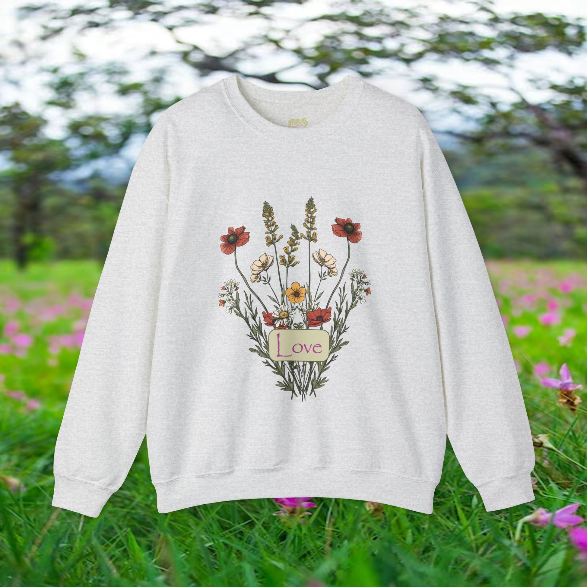 Love Wildflower Bouquet Crewneck Sweatshirt | Branch and Stick Branch and Stick