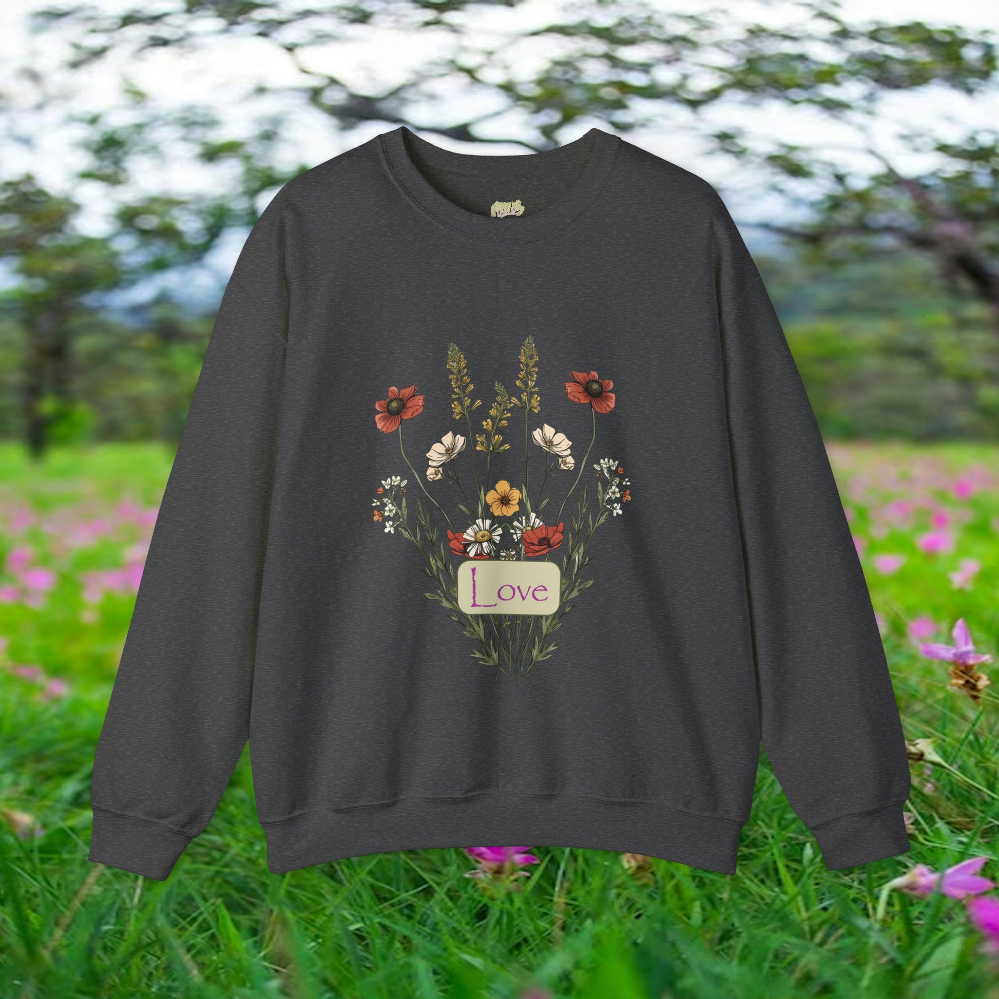 Love Wildflower Bouquet Crewneck Sweatshirt | Branch and Stick Branch and Stick