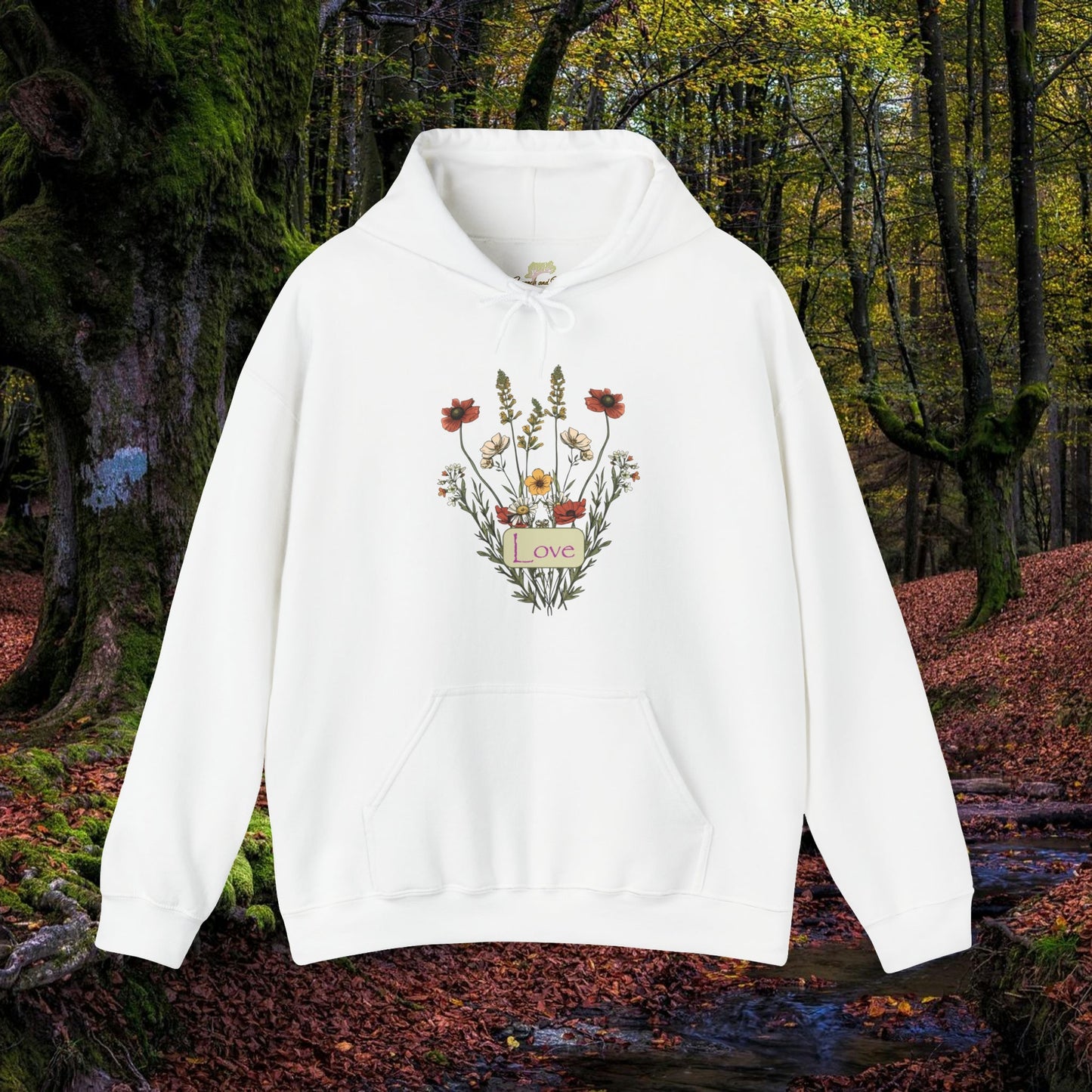 Love Wildflower Bouquet Hooded Sweatshirt | Branch and Stick Branch and Stick