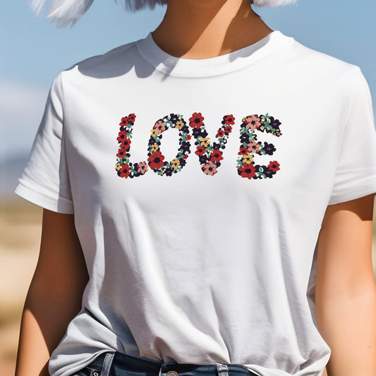 Love Wildflowers Design Unisex Tee | Bright Colors, Various Sizes Branch and Stick