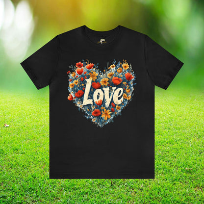 Love Wildflowers Heart Unisex Tee | Branch and Stick Branch and Stick