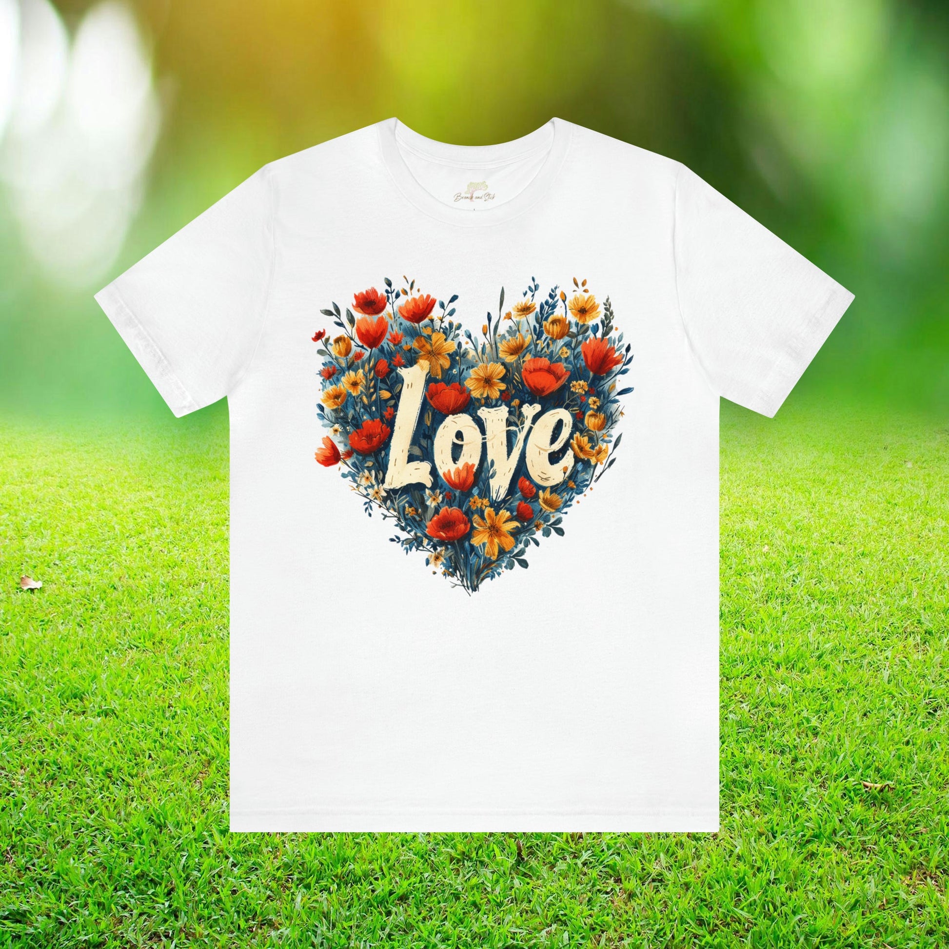 Love Wildflowers Heart Unisex Tee | Branch and Stick Branch and Stick