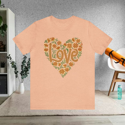 Love Wildflowers Heart Unisex Tee | Branch and Stick Branch and Stick