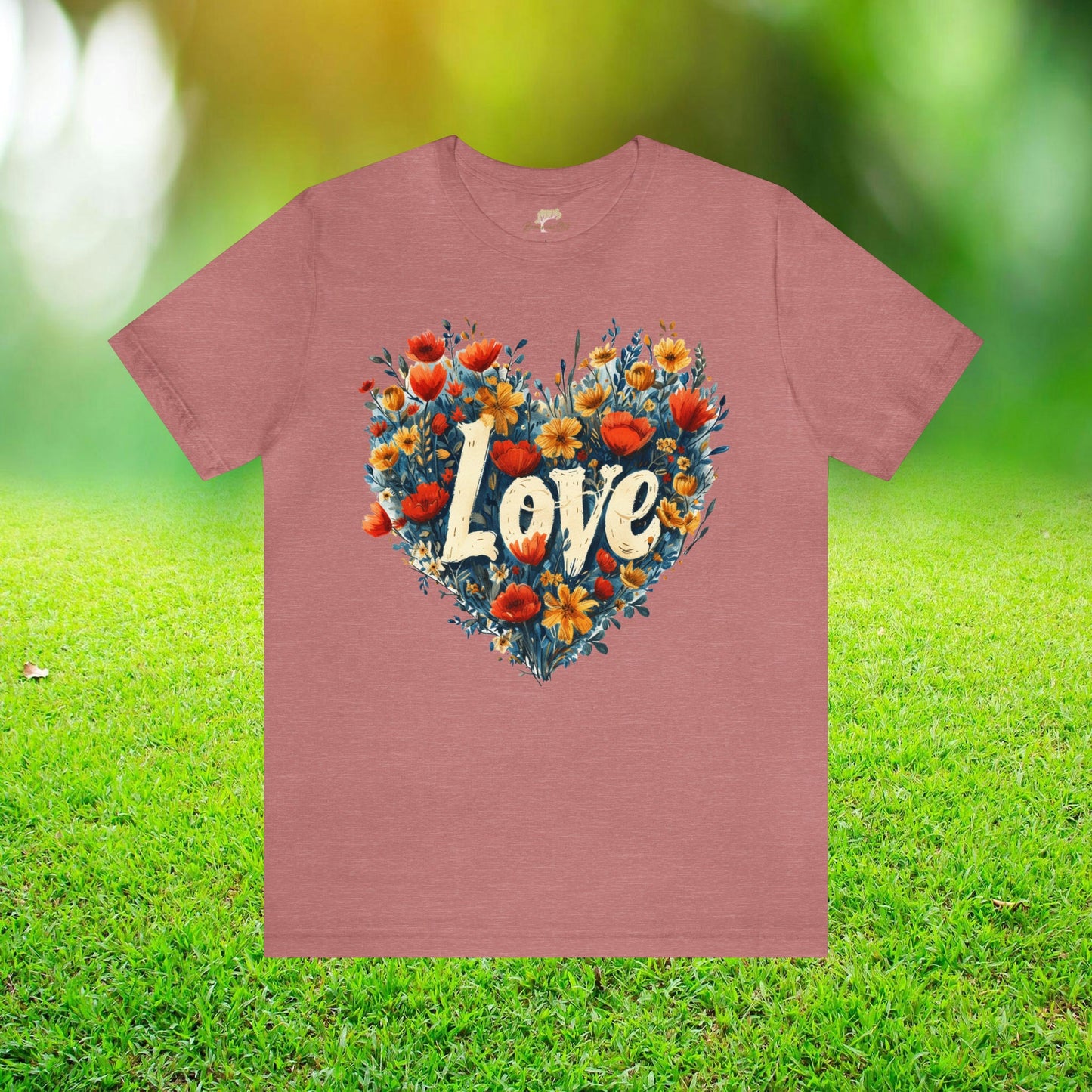 Love Wildflowers Heart Unisex Tee | Branch and Stick Branch and Stick