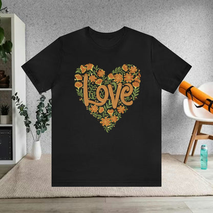 Love Wildflowers Heart Unisex Tee | Branch and Stick Branch and Stick