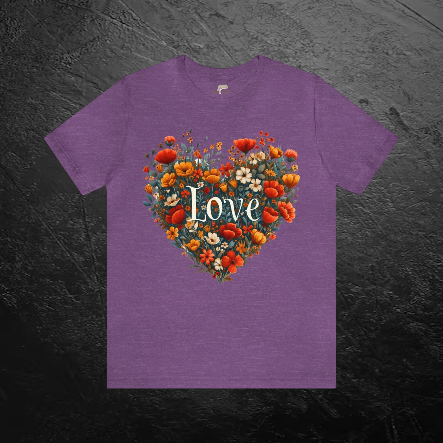 Love Wildflowers Heart Unisex Tee | Branch and Stick Branch and Stick