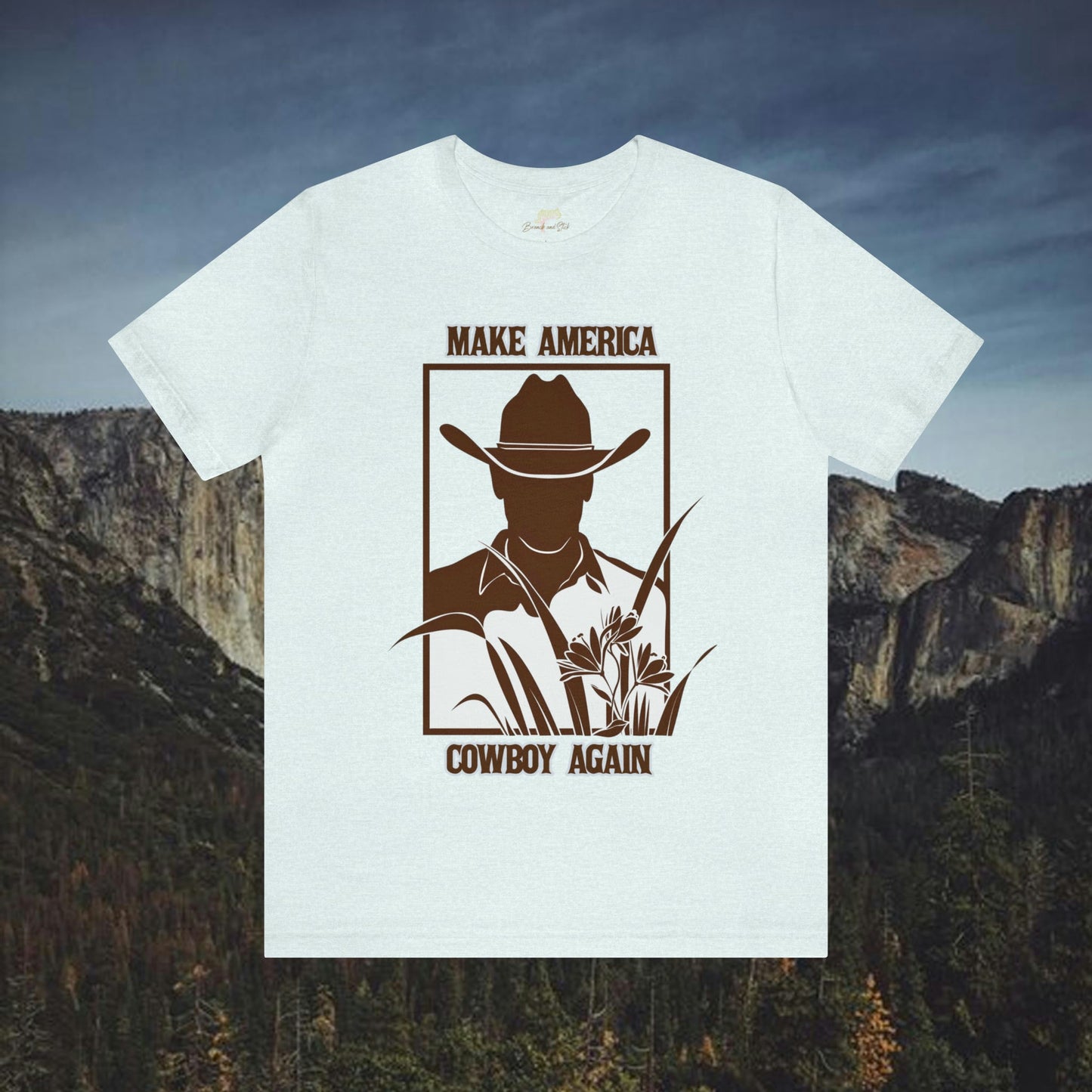 Make America Cowboy Again Silhouette Tee | Branch and Stick Branch and Stick