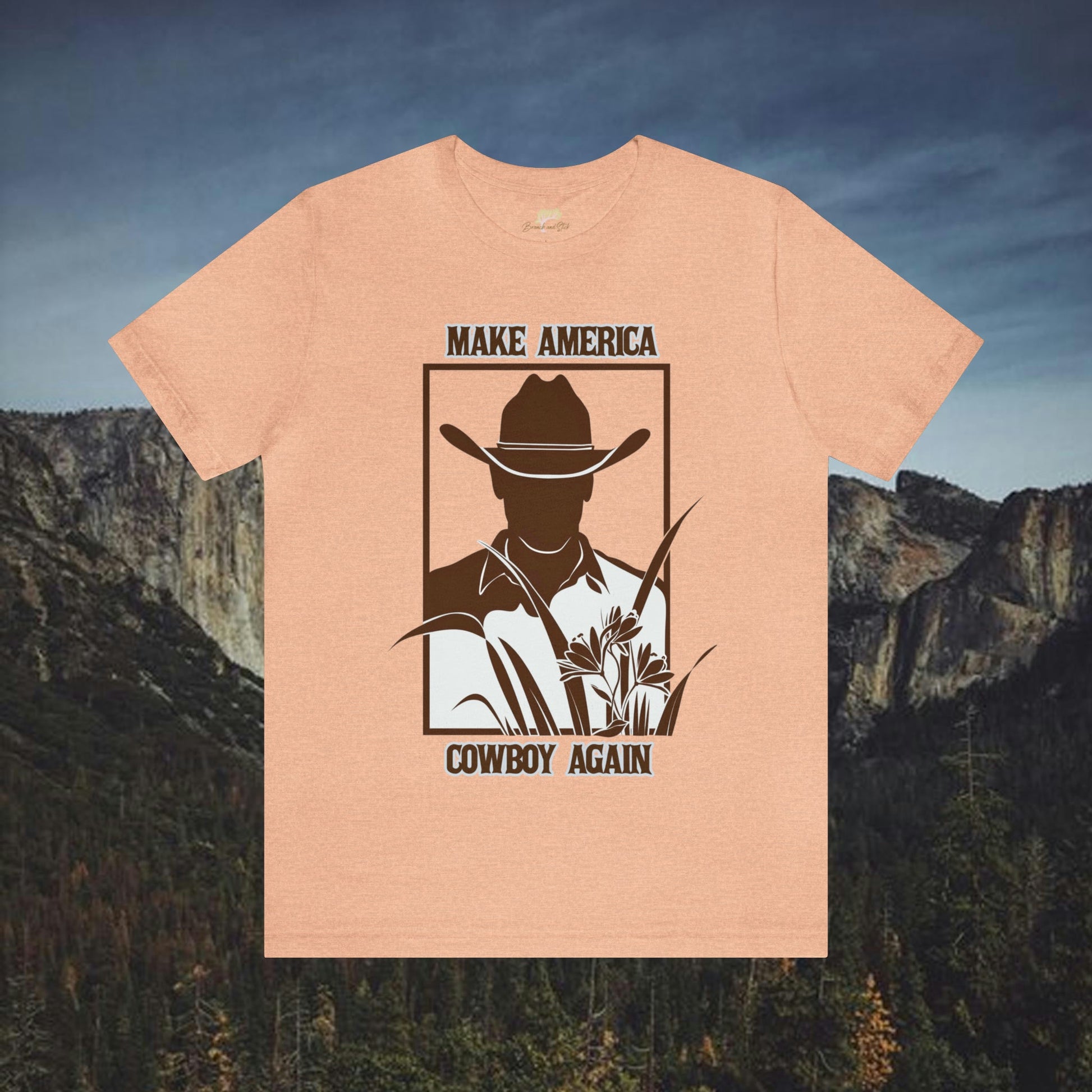 Make America Cowboy Again Silhouette Tee | Branch and Stick Branch and Stick