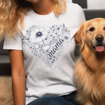 Mama Wildflower Heart Unisex Tee | Branch and Stick Branch and Stick