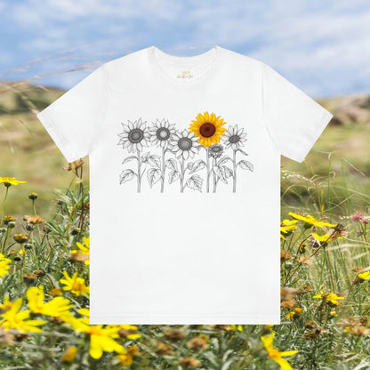 Minimalistic Sunflowers Unisex Tee | Branch and Stick Branch and Stick