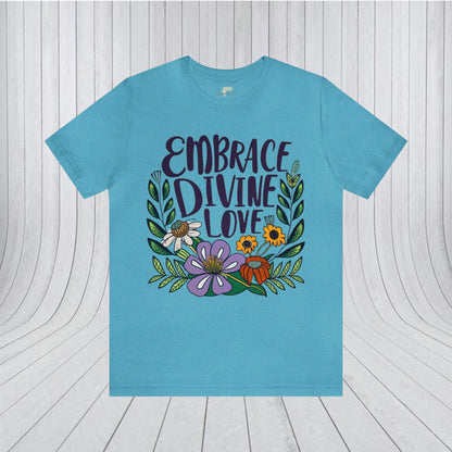 Minimalistic Wildflowers and Affirmation Words T-Shirt | Nature-Inspired Elegance - Branch and Stick Branch and Stick