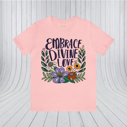 Minimalistic Wildflowers and Affirmation Words T-Shirt | Nature-Inspired Elegance - Branch and Stick Branch and Stick