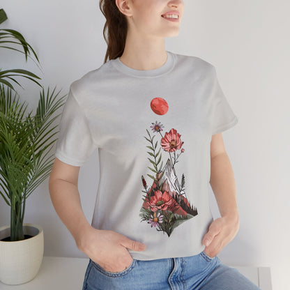 Mountain Wildflowers Red Sunset Unisex Tee | Branch and Stick Branch and Stick