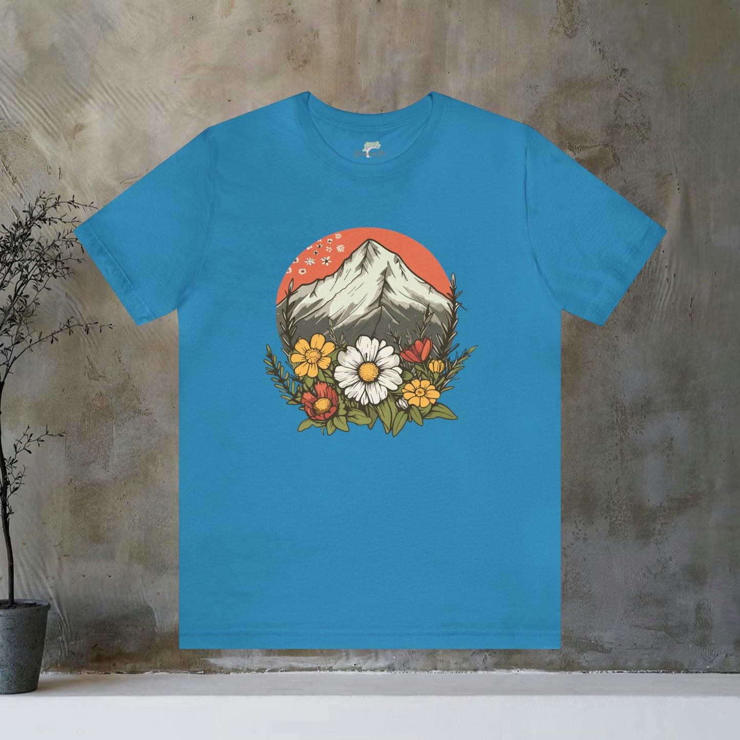 Mountain Wildflowers Scenic Unisex Tee | Branch and Stick Branch and Stick