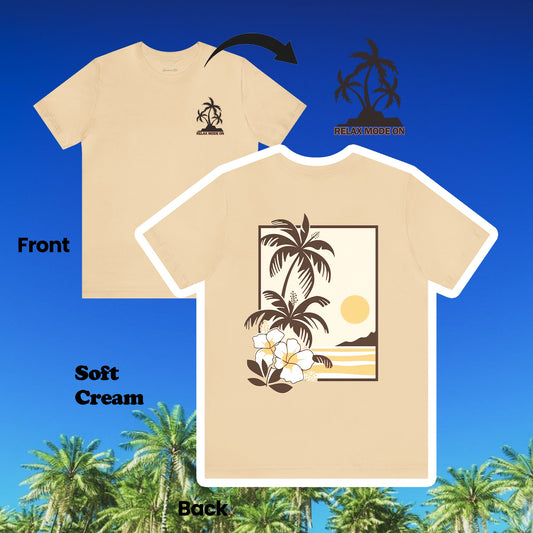 Palm Trees and Sunset Island Vibe Unisex Tee | Branch and Stick Branch and Stick