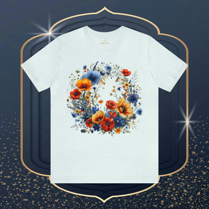 Poppy and Assorted Wildflowers Unisex Tee | Branch and Stick Branch and Stick