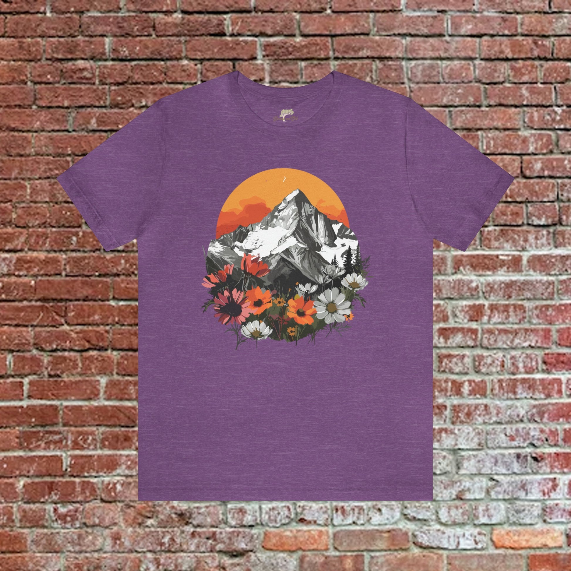 Sunset Mountain Wildflowers Unisex Tee | Branch and Stick Branch and Stick