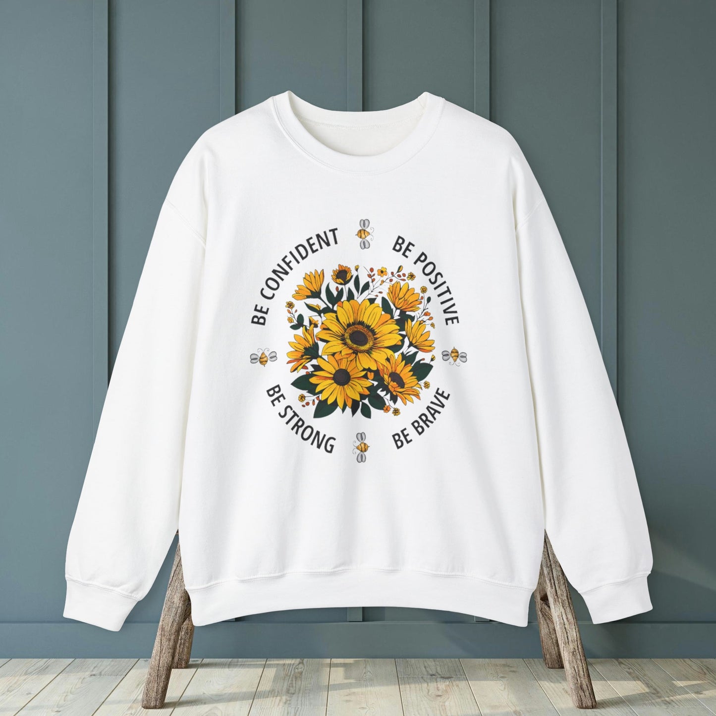 The Mountains with Wildflowers Crewneck Sweatshirt | Branch and Stick Branch and Stick