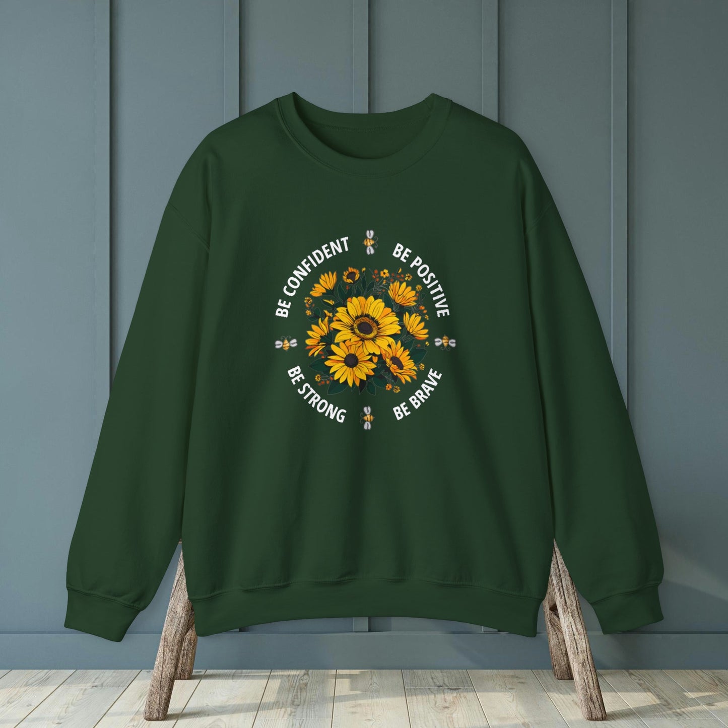 The Mountains with Wildflowers Crewneck Sweatshirt | Branch and Stick Branch and Stick