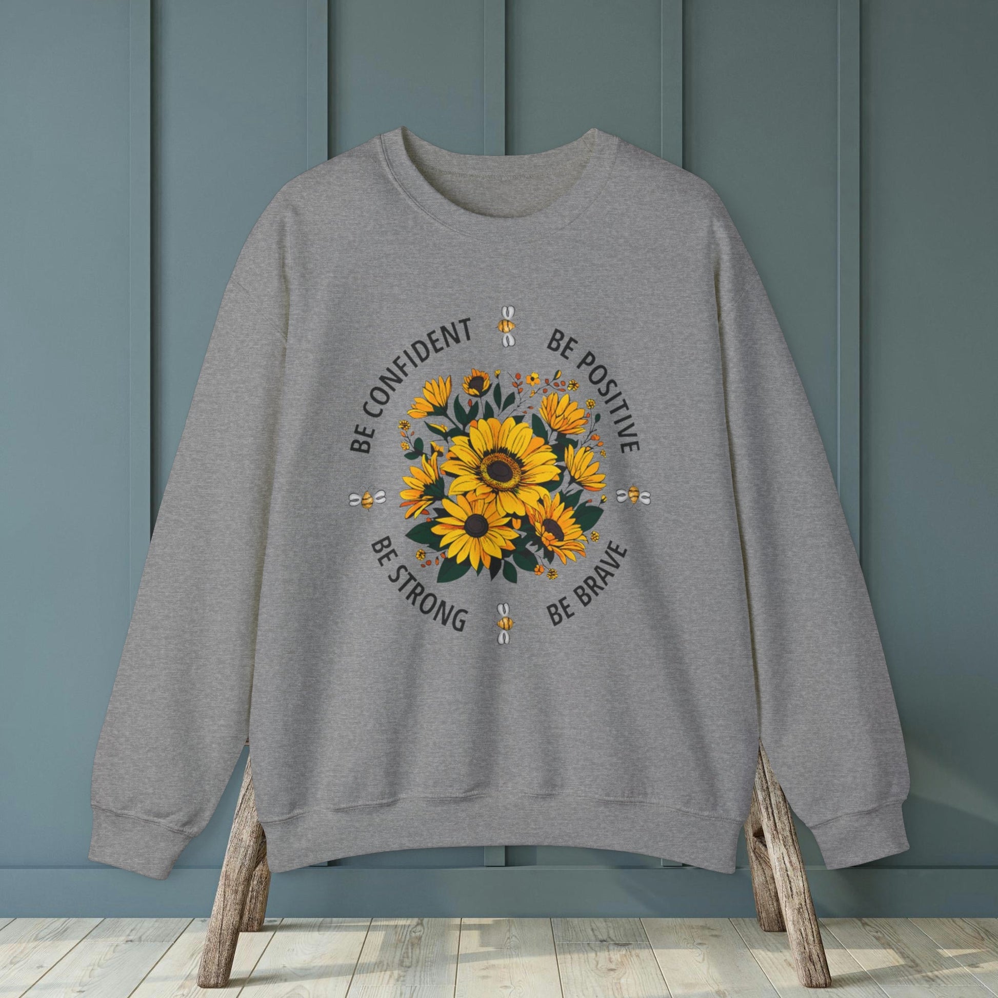 The Mountains with Wildflowers Crewneck Sweatshirt | Branch and Stick Branch and Stick