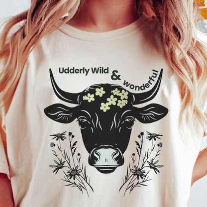 Udderly Wild Cow Wildflower Tee | Branch and Stick Branch and Stick