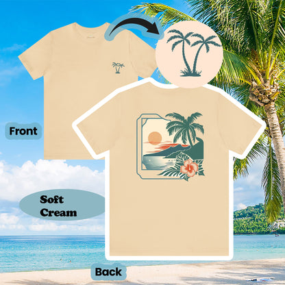 Vintage Beach Wildflowers 2-Sided Unisex Tee | Branch and Stick Branch and Stick