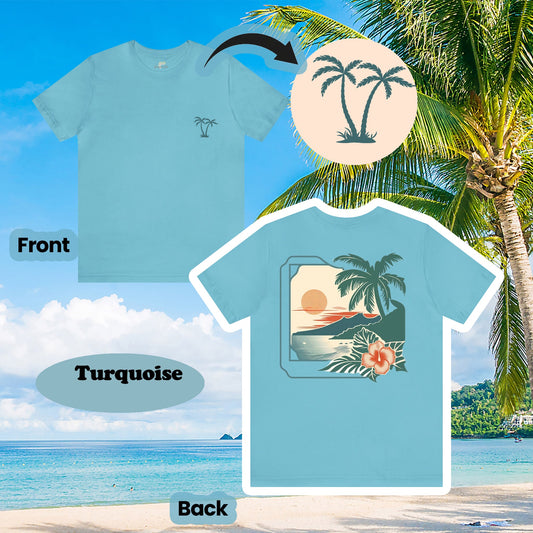 Vintage Beach Wildflowers 2-Sided Unisex Tee | Branch and Stick Branch and Stick