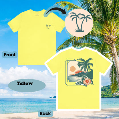 Vintage Beach Wildflowers 2-Sided Unisex Tee | Branch and Stick Branch and Stick