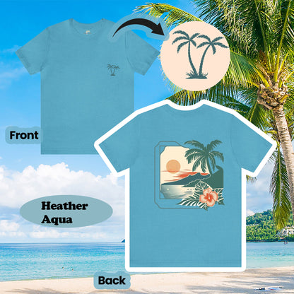 Vintage Beach Wildflowers 2-Sided Unisex Tee | Branch and Stick Branch and Stick