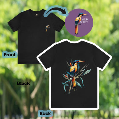 Wild Spirit Tropical Bird 2-Sided Unisex Tee | Branch and Stick Branch and Stick