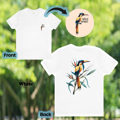 Wild Spirit Tropical Bird 2-Sided Unisex Tee | Branch and Stick Branch and Stick