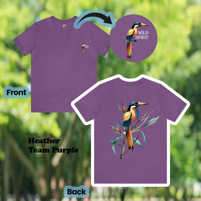 Wild Spirit Tropical Bird 2-Sided Unisex Tee | Branch and Stick Branch and Stick