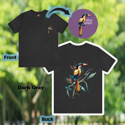 Wild Spirit Tropical Bird 2-Sided Unisex Tee | Branch and Stick Branch and Stick