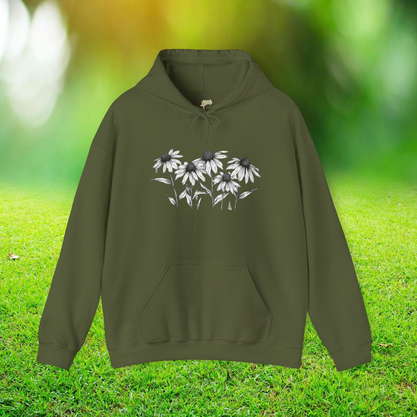 Wildflowers Across Front Hooded Sweatshirt | Branch and Stick Branch and Stick