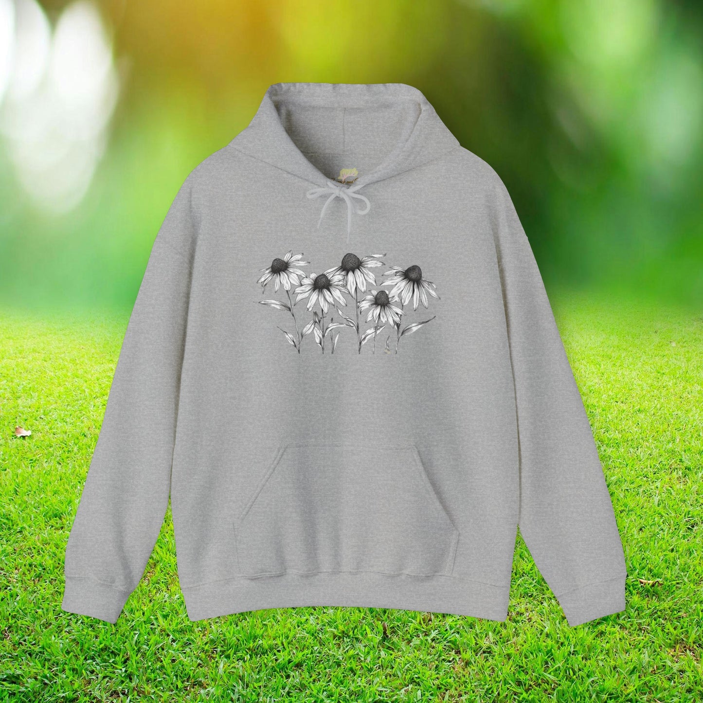 Wildflowers Across Front Hooded Sweatshirt | Branch and Stick Branch and Stick