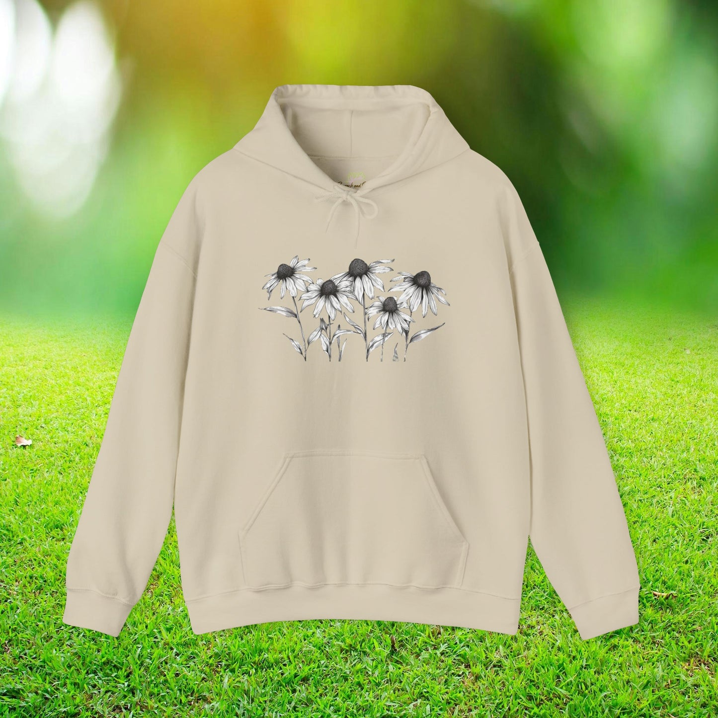 Wildflowers Across Front Hooded Sweatshirt | Branch and Stick Branch and Stick