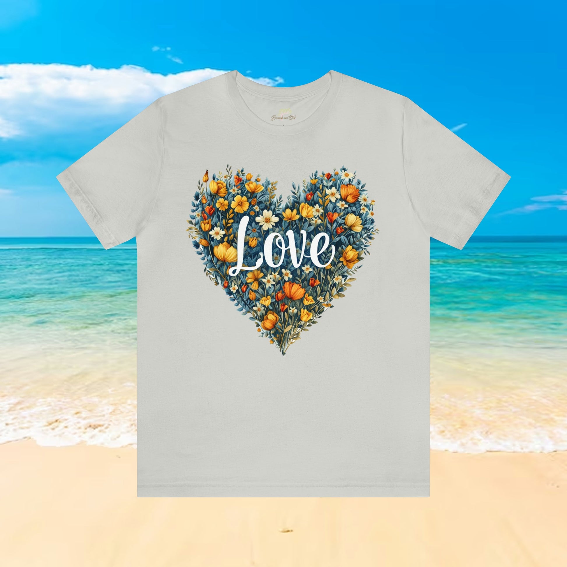 Wildflowers Heart Love Unisex Tee | Branch and Stick Branch and Stick