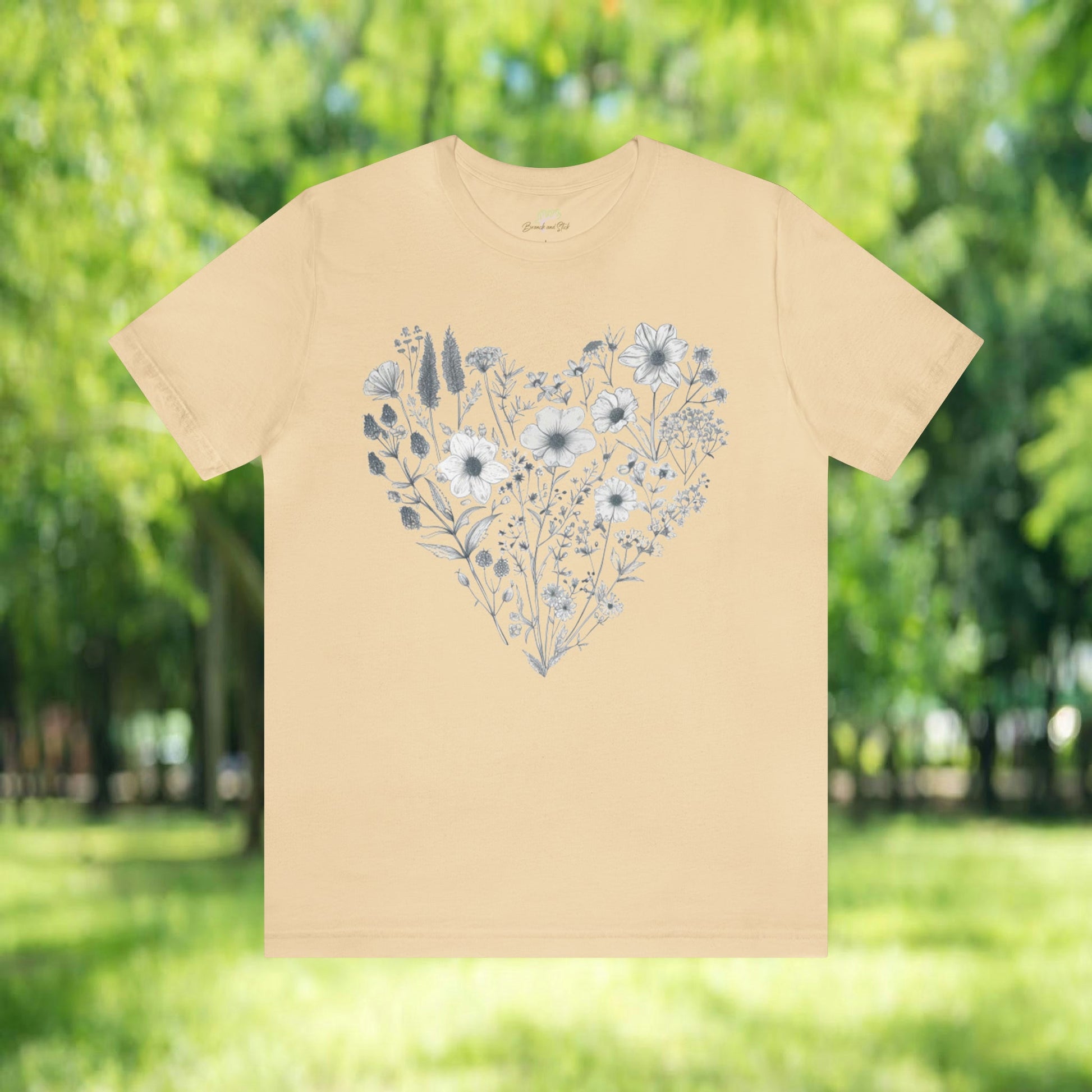 Wildflowers Heart Unisex Tee | Branch and Stick Branch and Stick