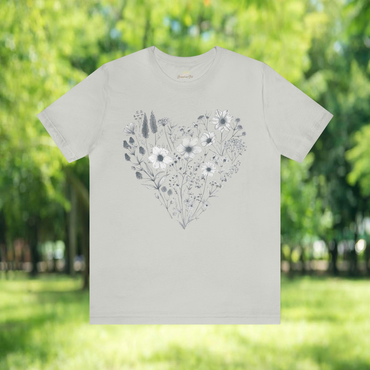 Wildflowers Heart Unisex Tee | Branch and Stick Branch and Stick