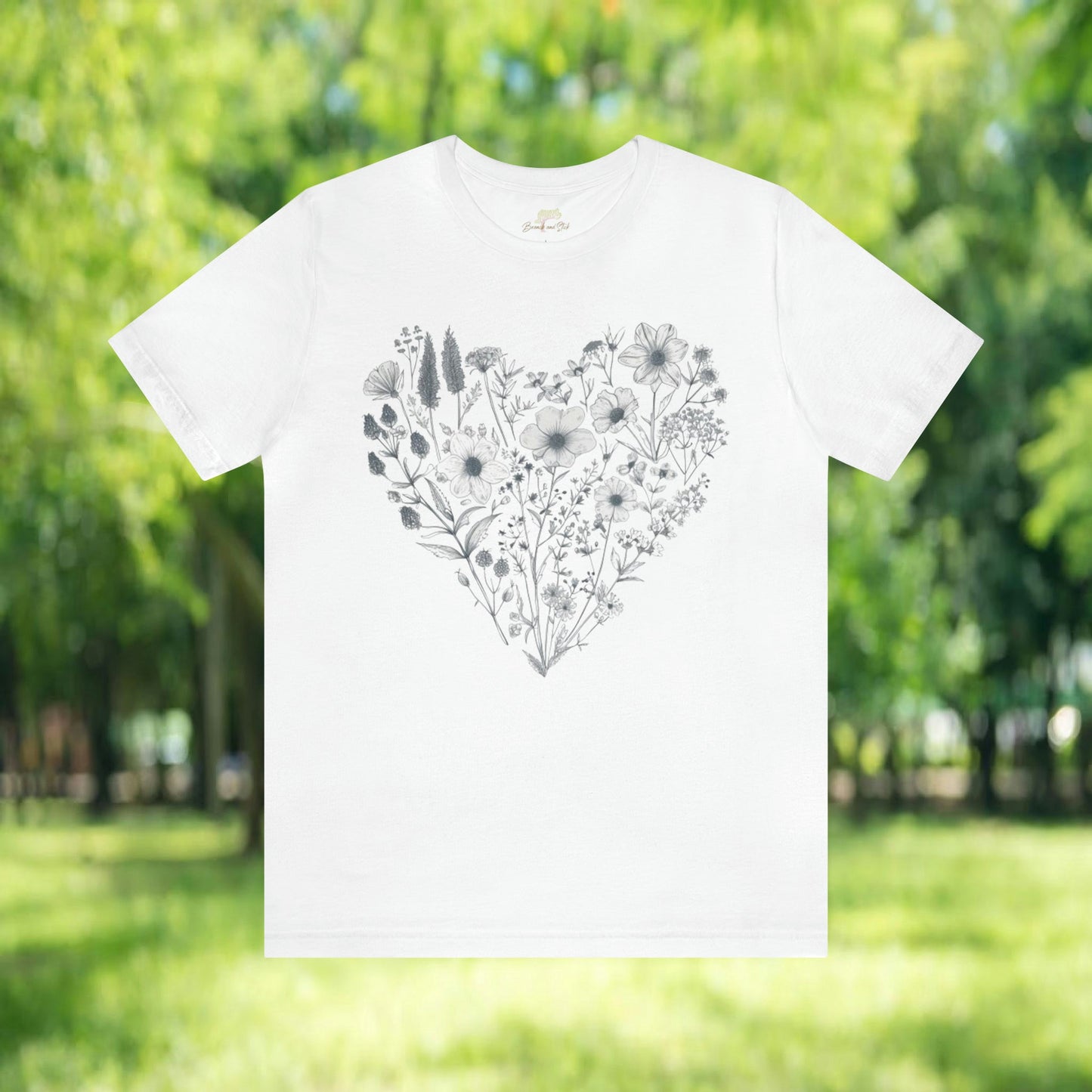 Wildflowers Heart Unisex Tee | Branch and Stick Branch and Stick