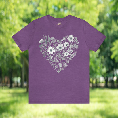 Wildflowers Heart Unisex Tee | Branch and Stick Branch and Stick