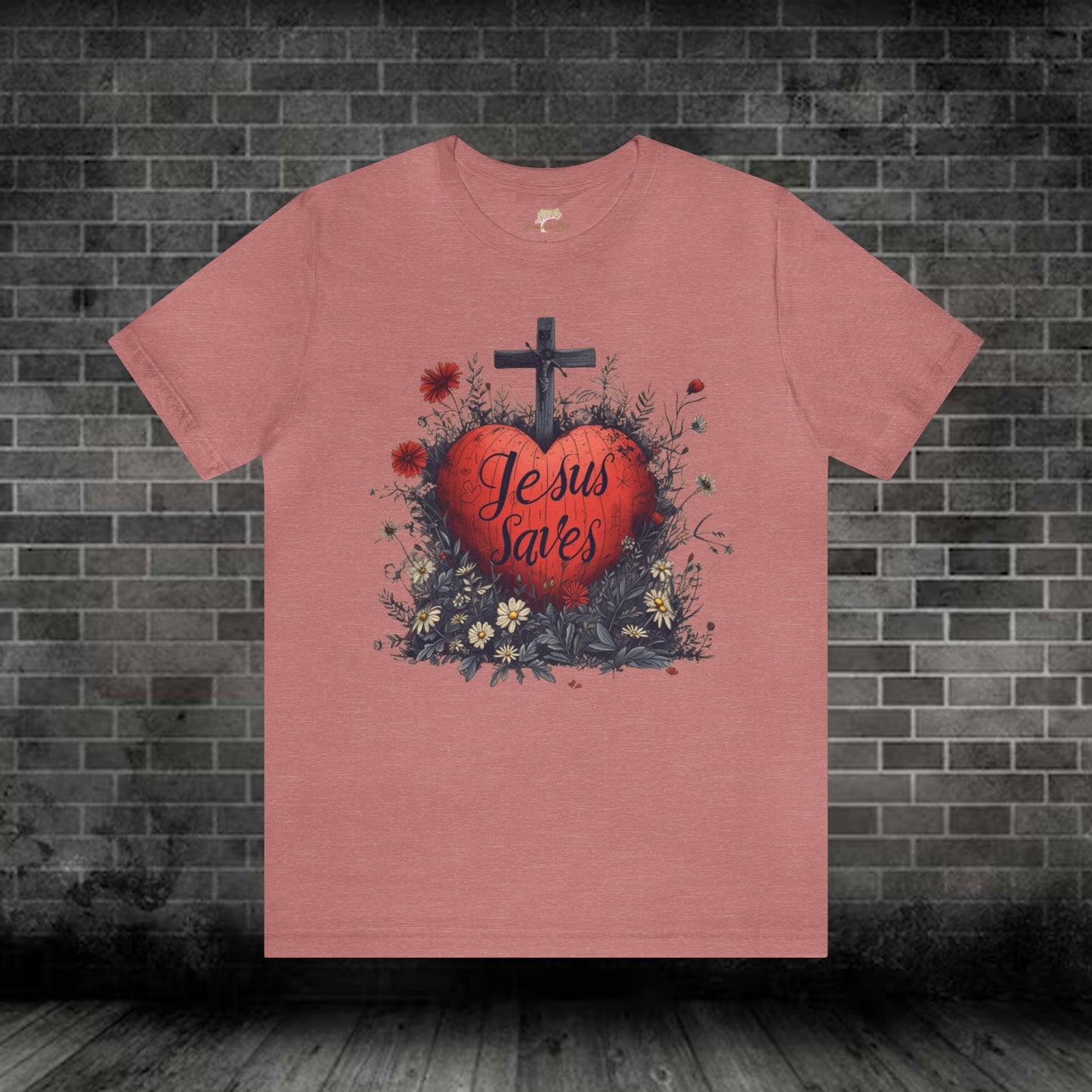 Wildflowers Heart and Cross Unisex Tee | Branch and Stick Branch and Stick