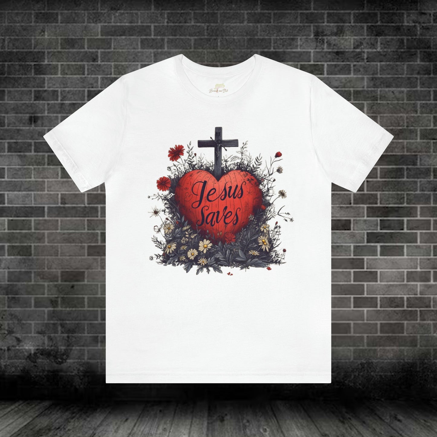 Wildflowers Heart and Cross Unisex Tee | Branch and Stick Branch and Stick