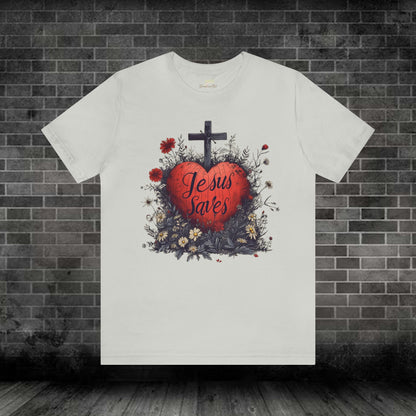 Wildflowers Heart and Cross Unisex Tee | Branch and Stick Branch and Stick