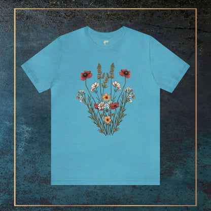 Wildflowers Minimalistic Soft T-Shirt | Effortlessly Stylish Branch and Stick